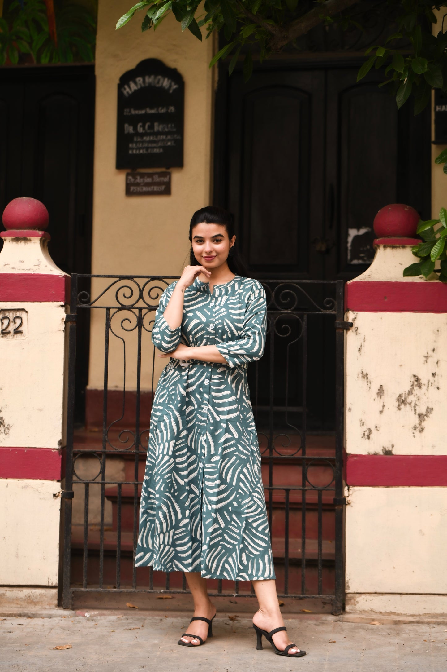 Elegant A-Line Printed Rayon Kurti – Stylish & Comfortable Ethnic Wear