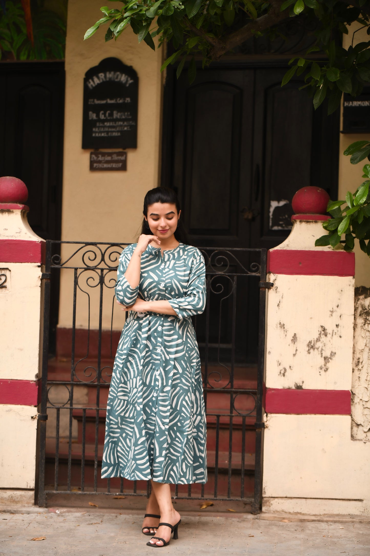 Elegant A-Line Printed Rayon Kurti – Stylish & Comfortable Ethnic Wear