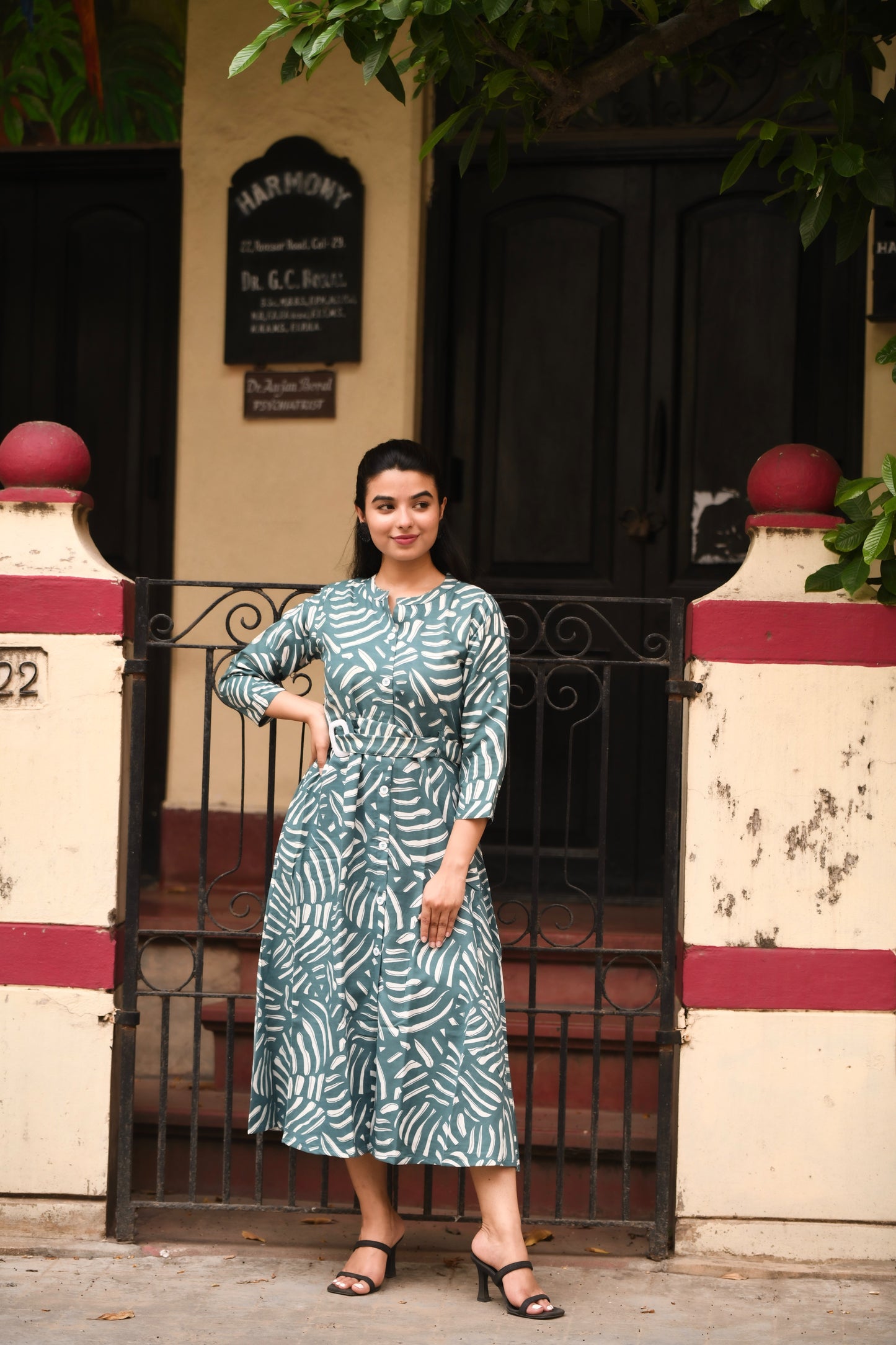 Elegant A-Line Printed Rayon Kurti – Stylish & Comfortable Ethnic Wear