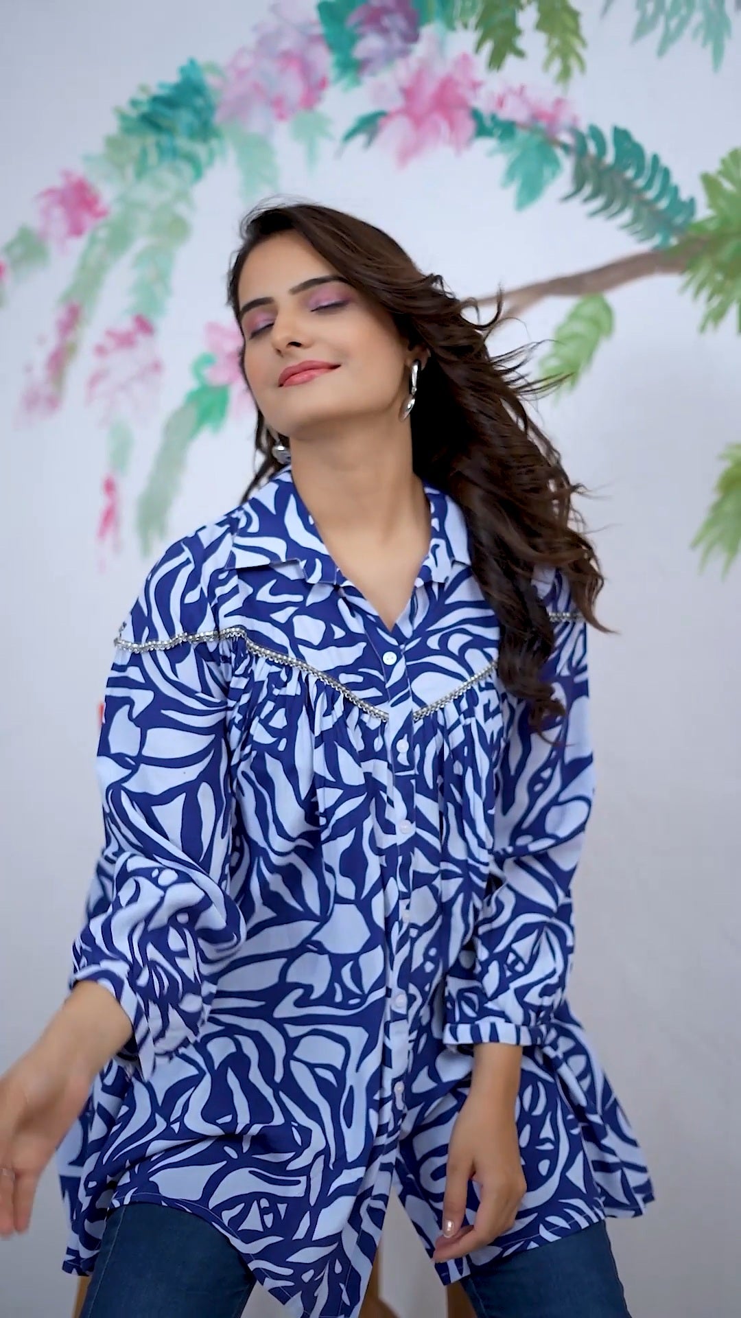 Stylish Printed Heavy Rayon Top for Women – Perfect for Casual & Office Wear